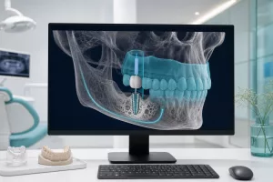 Planificación digital de cirugía guiada de implantes con CBCT y escáner intraoral en Montcada Dental